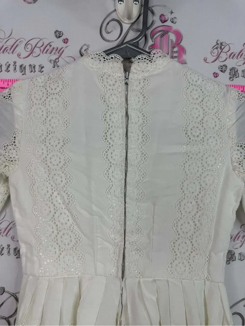 Dress Vintage  Cream Eyelet Dress